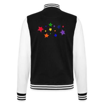 Sterne und Seifenblasen - College-Sweatjacke - Schwarz/Weiß - Hinten - Marisol (170cm)