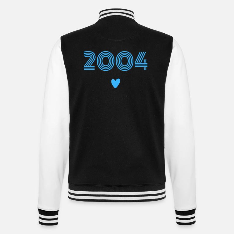 Né en 2004 garçon - Veste Teddy - noir/blanc