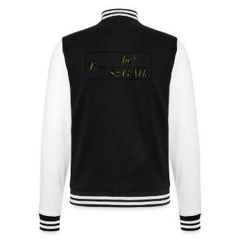 Temperaturformel eines Schwarzen Loches - College-Sweatjacke - Schwarz/Weiß - Hinten - Marisol (170cm)