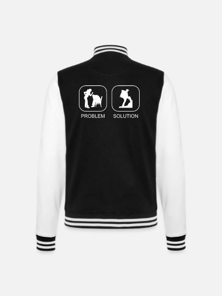 Bergwanderer Wandern Bergwandern Wanderung - College-Sweatjacke - Schwarz/Weiß