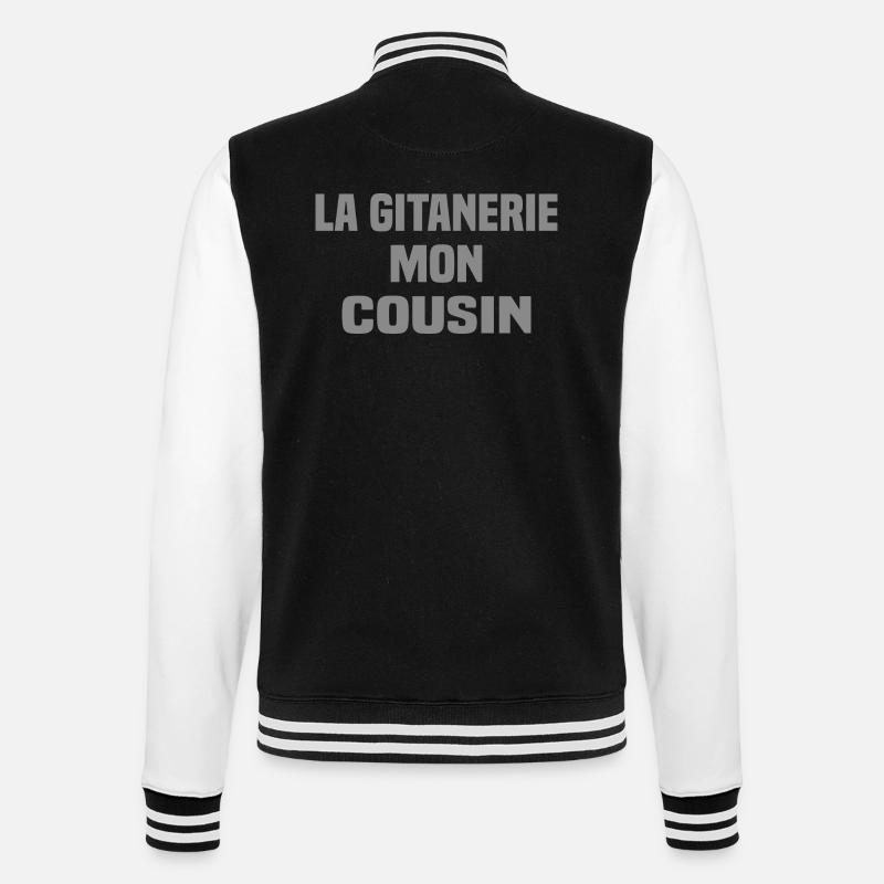 La gitanerie mon cousin - Veste Teddy - noir/blanc