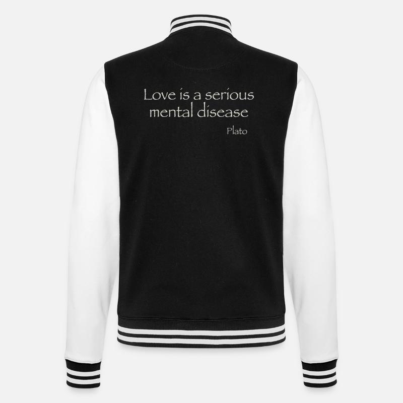 L’amour est - Veste Teddy - noir/blanc