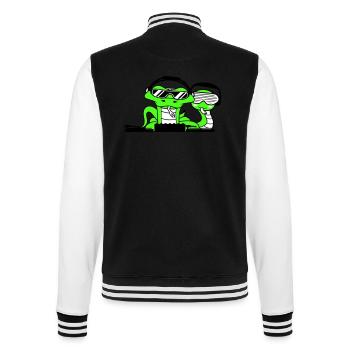2 Cool DJ Snakes Team Friends Party Club Music - Veste Teddy - noir/blanc - Dos - Marisol (170cm)