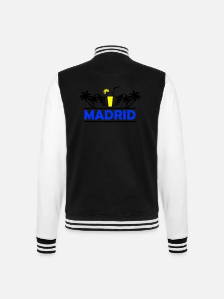 Madrid 2 - College Sweat Jacket - black/white