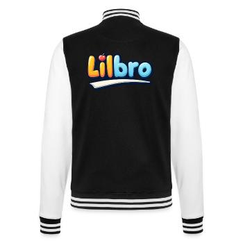 LILBRO - College Sweat Jacket - black/white - Back - Marisol (170cm)