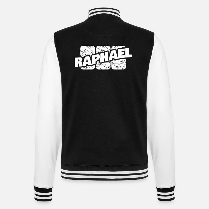 Cadeau pour Raphaël - Veste Teddy - noir/blanc