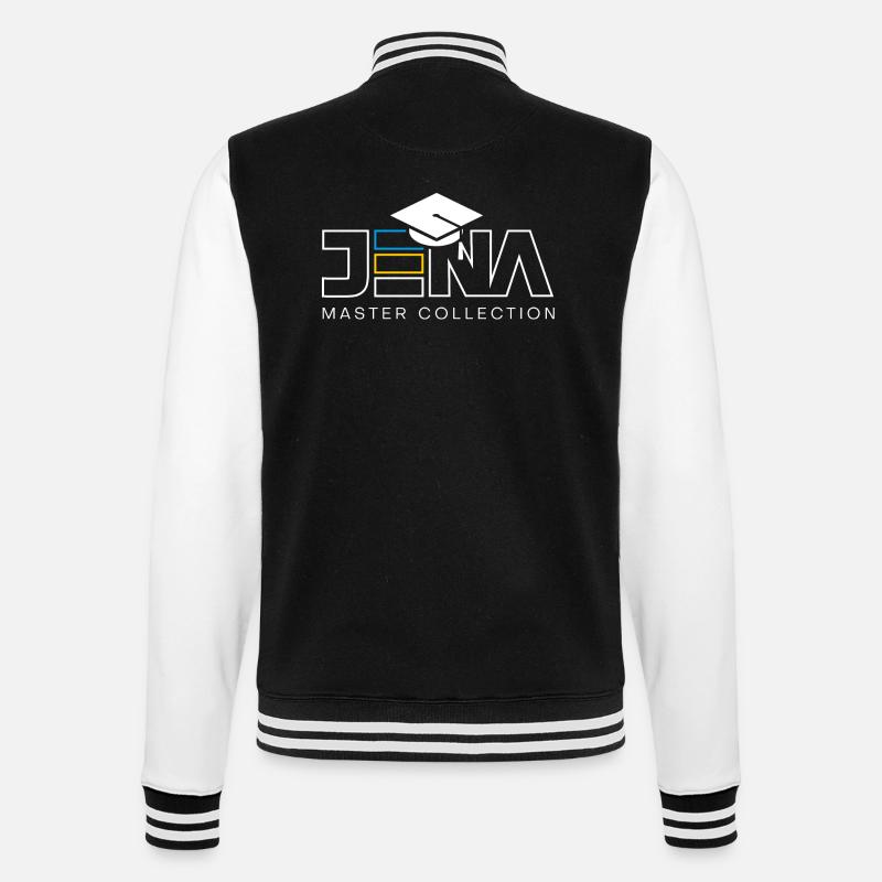 Jena Master Collection - College-Sweatjacke - Schwarz/Weiß