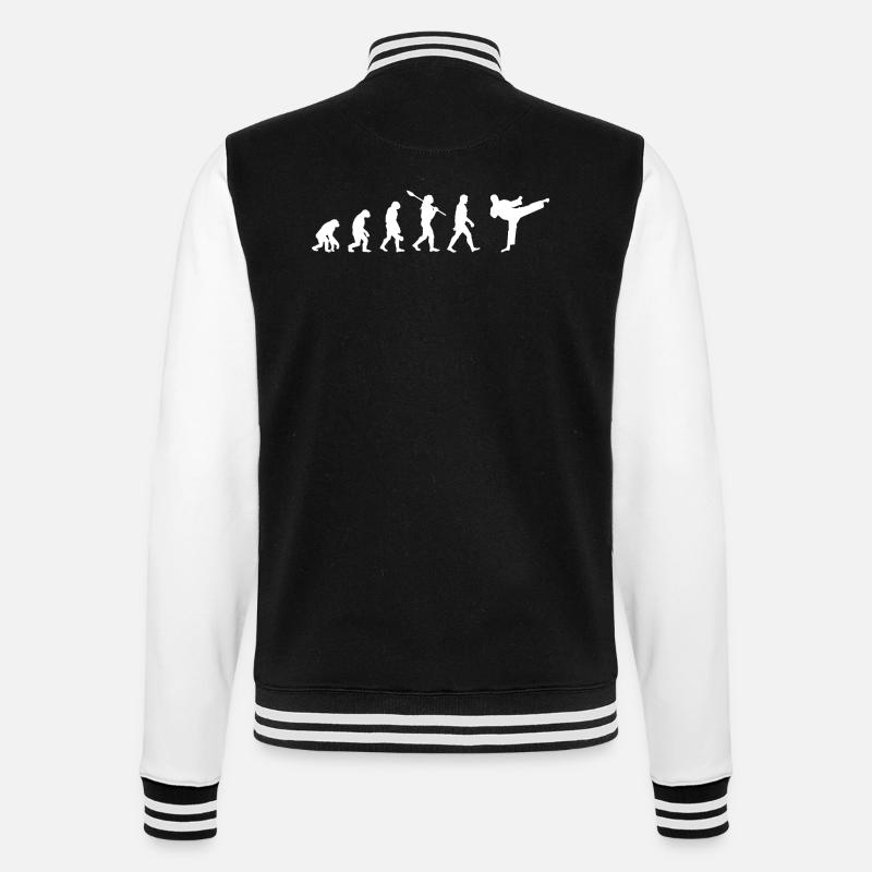 Taekwondo Evolution - College-Sweatjacke - Schwarz/Weiß