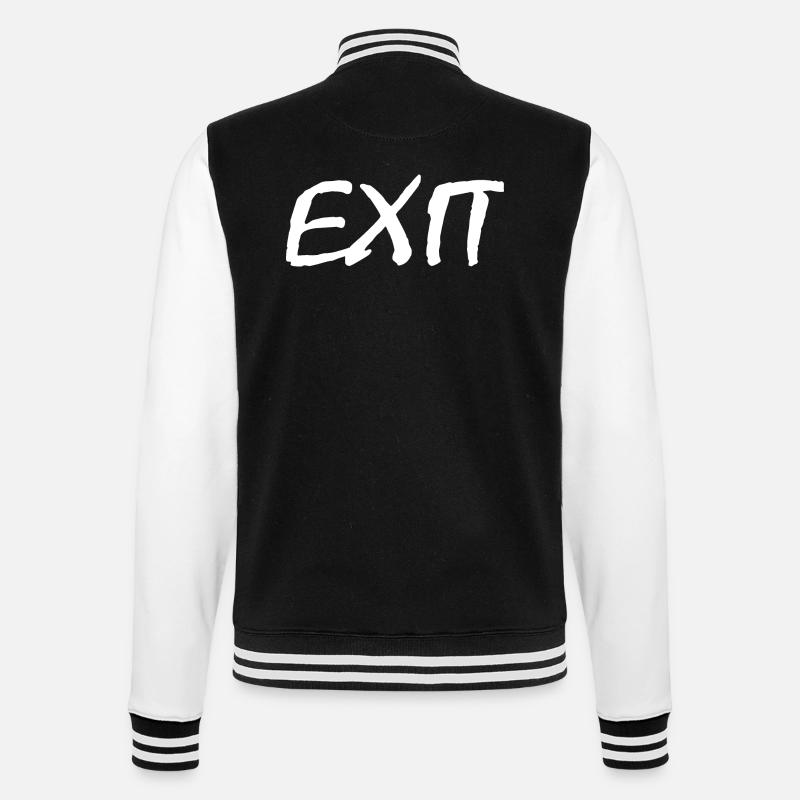 Exit - College-Sweatjacke - Schwarz/Weiß