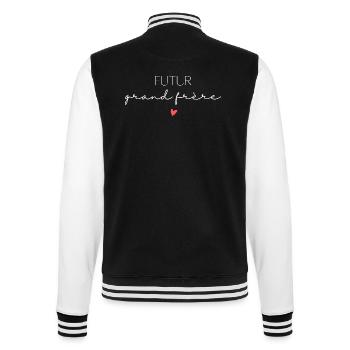 Future big brother - future big brother announcement - College Sweat Jacket - black/white - Back - Marisol (170cm)