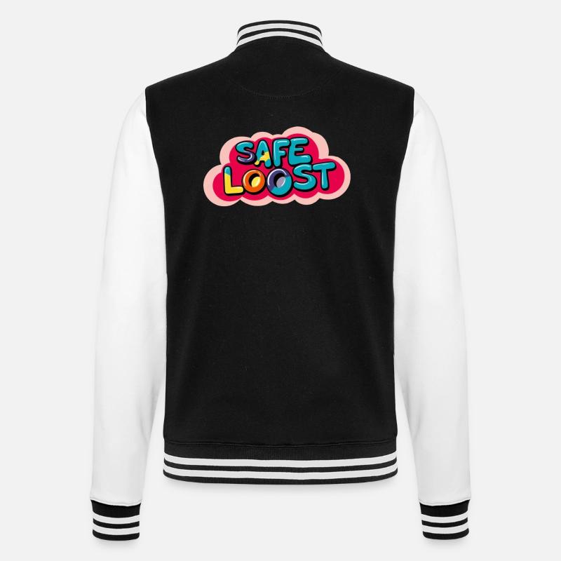 Loost en toute sécurité - Veste Teddy - noir/blanc