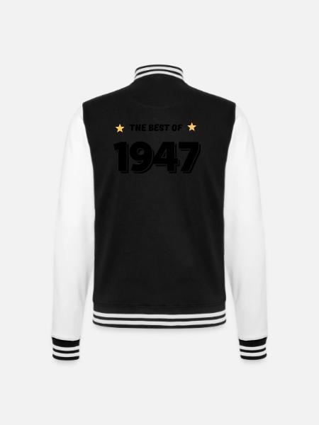 Best of 1947 - College Sweat Jacket - black/white