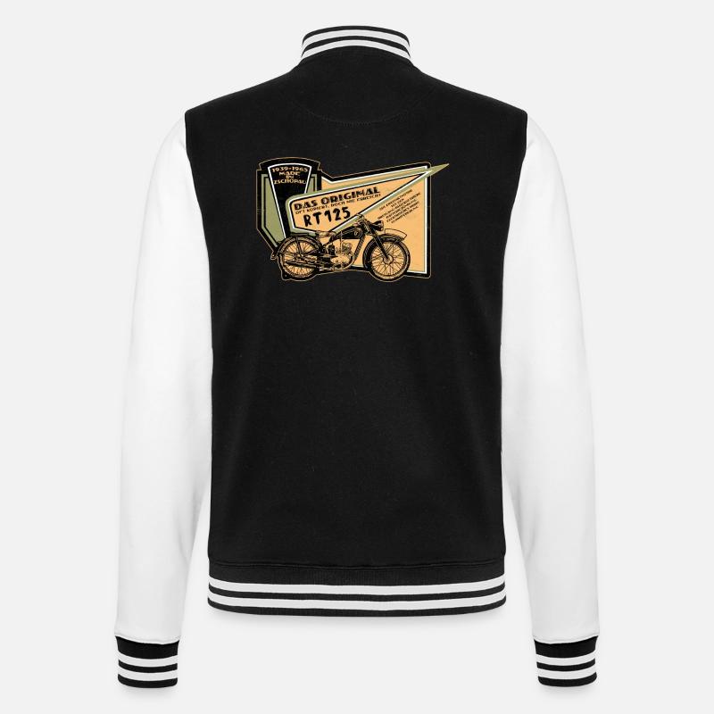 RT 125 - College-Sweatjacke - Schwarz/Weiß