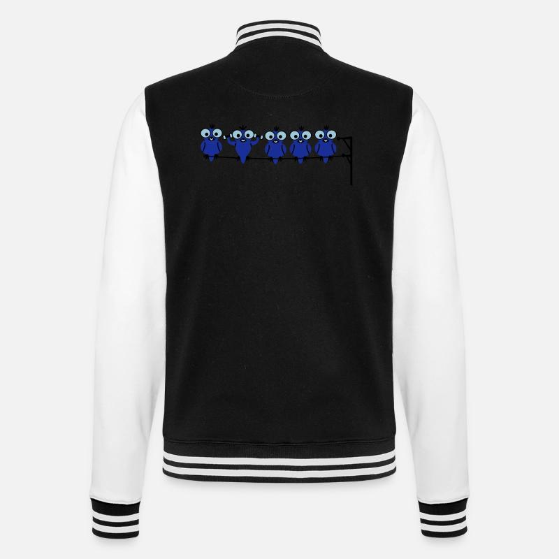 Vogel Sport - College-Sweatjacke - Schwarz/Weiß