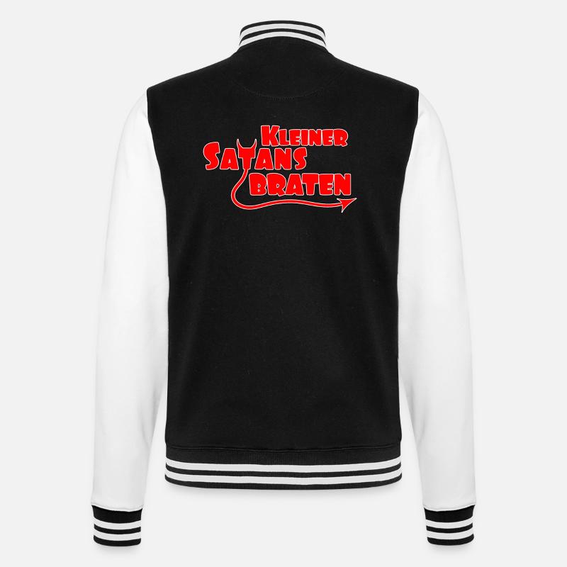 Small Satan Roast - College Sweat Jacket - black/white