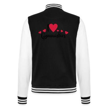 Gymnastik - College-Sweatjacke - Schwarz/Weiß - Hinten - Marisol (170cm)