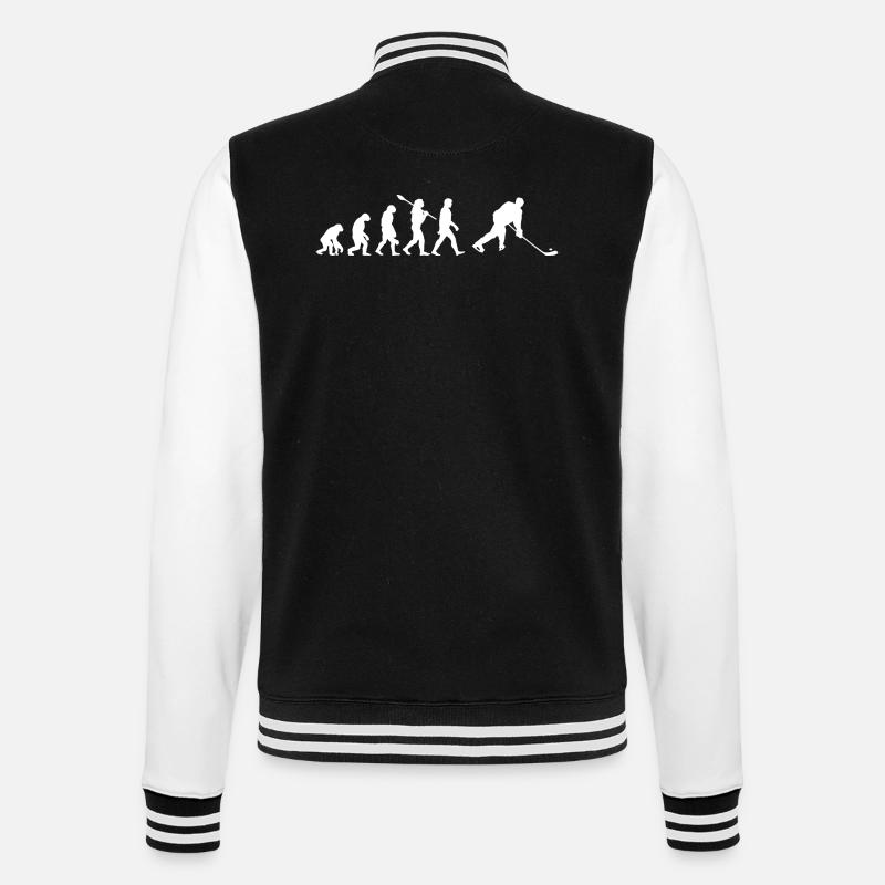 Hockey Evolution - College Sweat Jacket - black/white