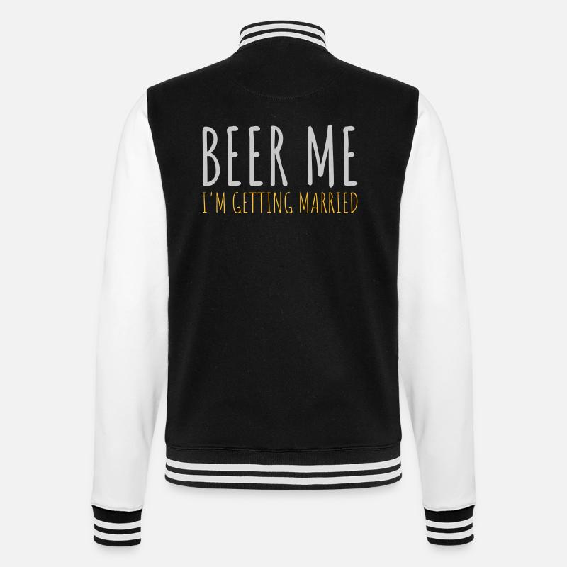 Beer Me Me marier - Veste Teddy - noir/blanc