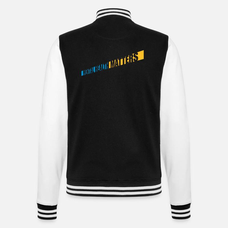 la santé mentale compte citation - Veste Teddy - noir/blanc