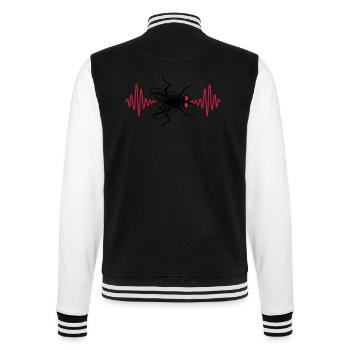 Pouls mouche domestique petite mouche domestique - Veste Teddy - noir/blanc - Dos - Marisol (170cm)