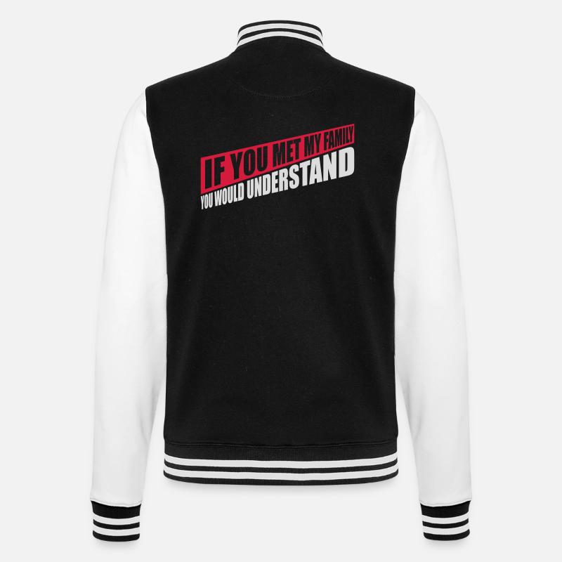 you would understand Zitat - College-Sweatjacke - Schwarz/Weiß