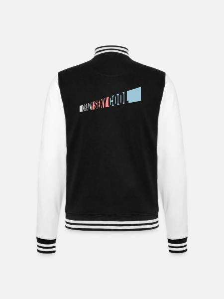 crazy sexy cool design - College Sweat Jacket - black/white