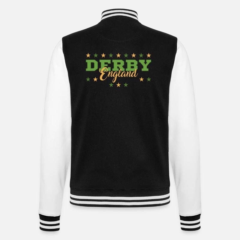 Derby - College-Sweatjacke - Schwarz/Weiß