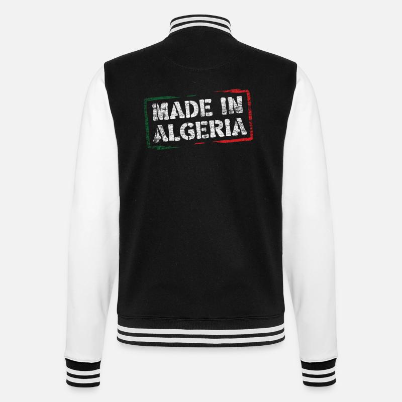 Made in Algeria - College Sweat Jacket - black/white