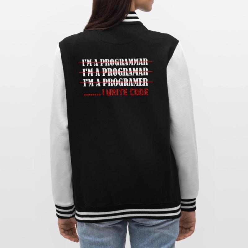 I'm A Programmar ........ I Write Code Software Co College-Sweatjacke