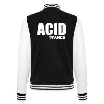 Acid trance - College Sweat Jacket - black/white - Back - Marisol (170cm)