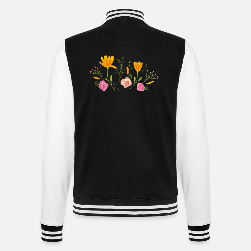 Fleurs en fleurs - Veste Teddy - noir/blanc