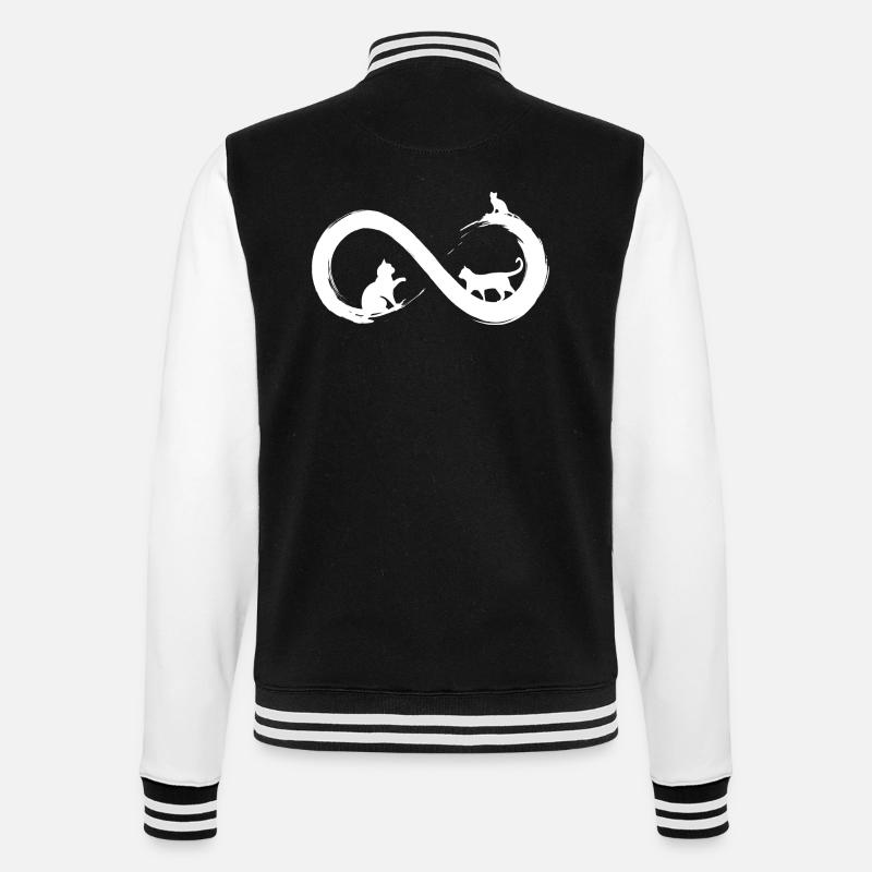 Chat à l’infini - Veste Teddy - noir/blanc