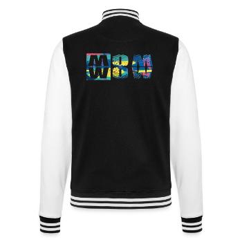 Mama Mom Wow Mothers Day Funny Cute Family Mother - College Sweat Jacket - black/white - Back - Marisol (170cm)
