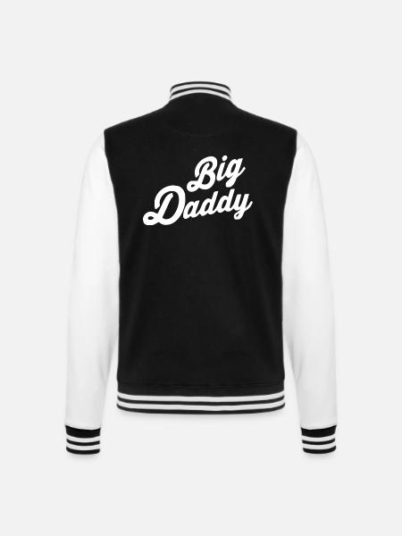 Big daddy - College Sweat Jacket - black/white