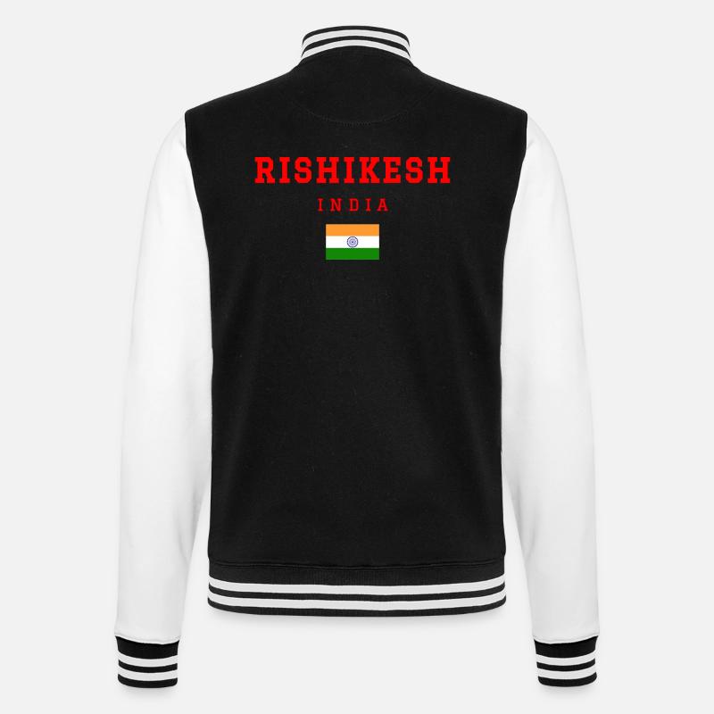 Rishikesh, Inde - Veste Teddy - noir/blanc