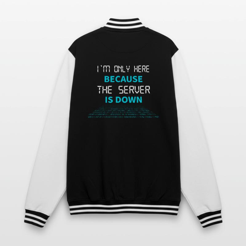 Nerd Coder Server Download Error 404 College Sweat Jacket