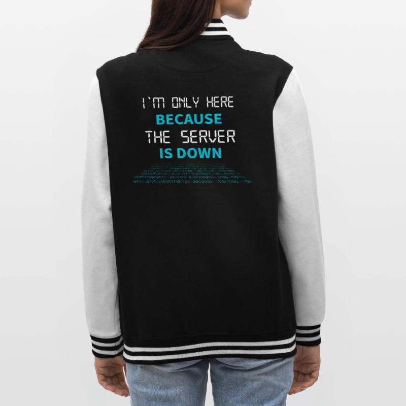 Nerd Coder Server Download Error 404 College Sweat Jacket