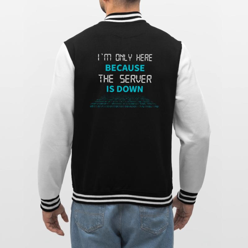 Nerd Coder Server Download Error 404 College Sweat Jacket