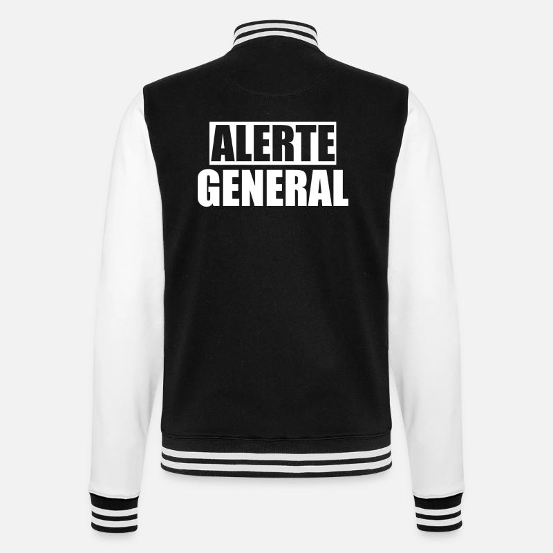 Alerte général - Veste Teddy - noir/blanc