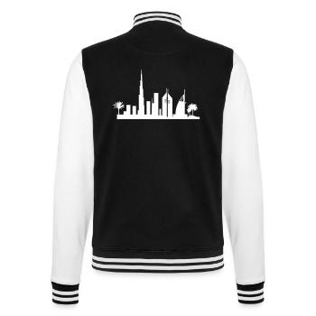 dubai skyline - College-Sweatjacke - Schwarz/Weiß - Hinten - Marisol (170cm)