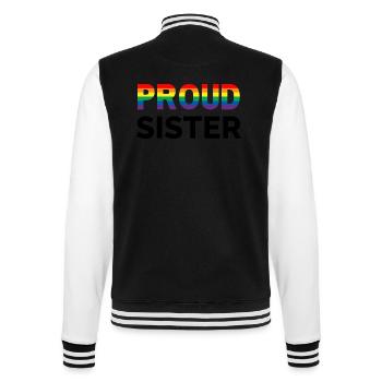 Sœur Gay Pride - Veste Teddy - noir/blanc - Dos - Marisol (170cm)