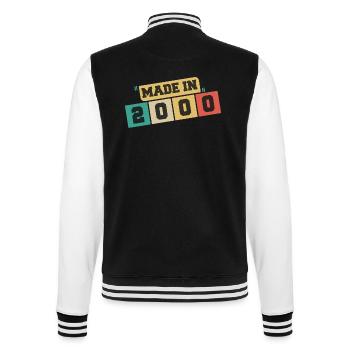 2000 Jubiläum 2000 Jahrgang 2000 Jubiläum - College-Sweatjacke - Schwarz/Weiß - Hinten - Marisol (170cm)