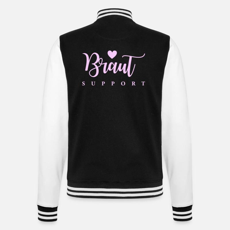 braut support - College-Sweatjacke - Schwarz/Weiß