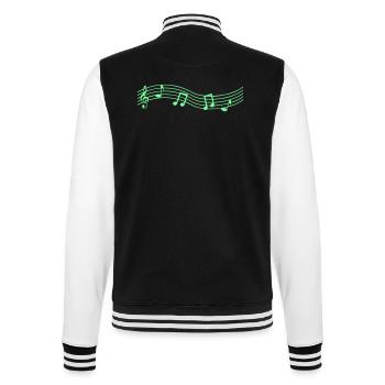 note de musique - Veste Teddy - noir/blanc - Dos - Marisol (170cm)