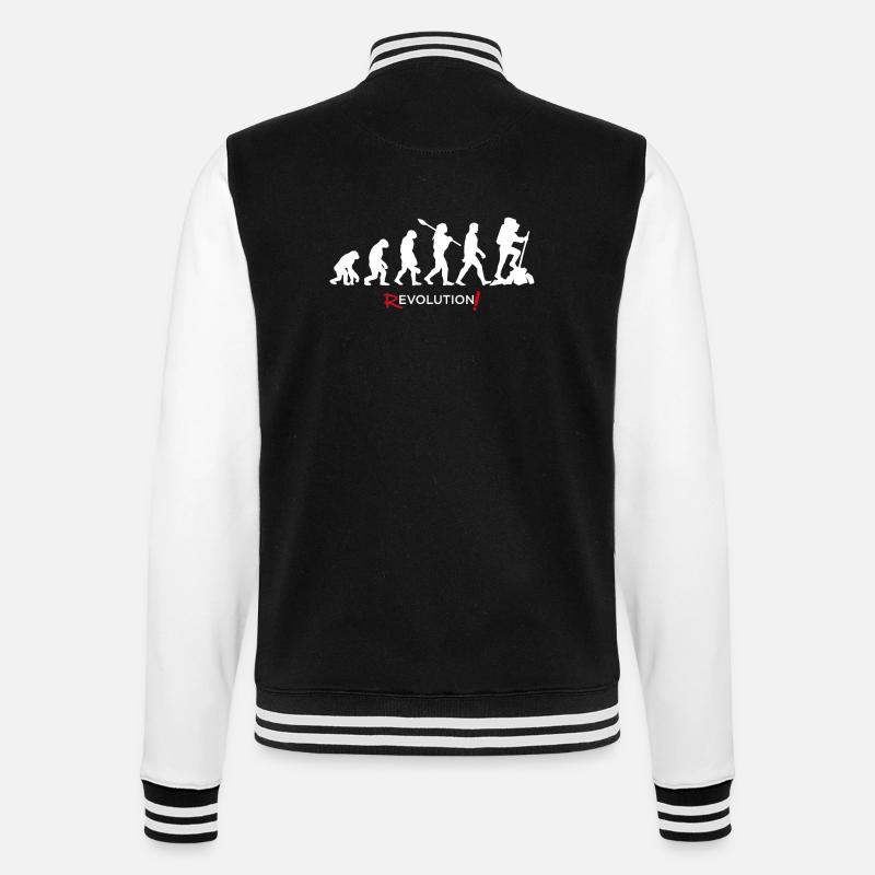 Revolution - Herren Evolution Fun Twist 27 - College-Sweatjacke - Schwarz/Weiß