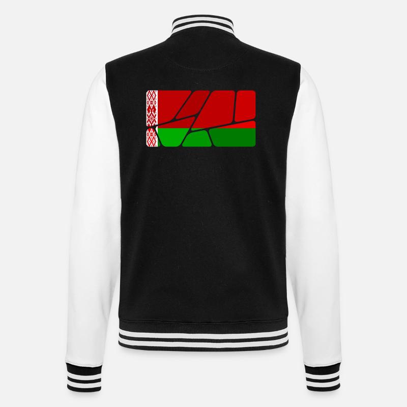 Biélorussie Biélorussie - Veste Teddy - noir/blanc
