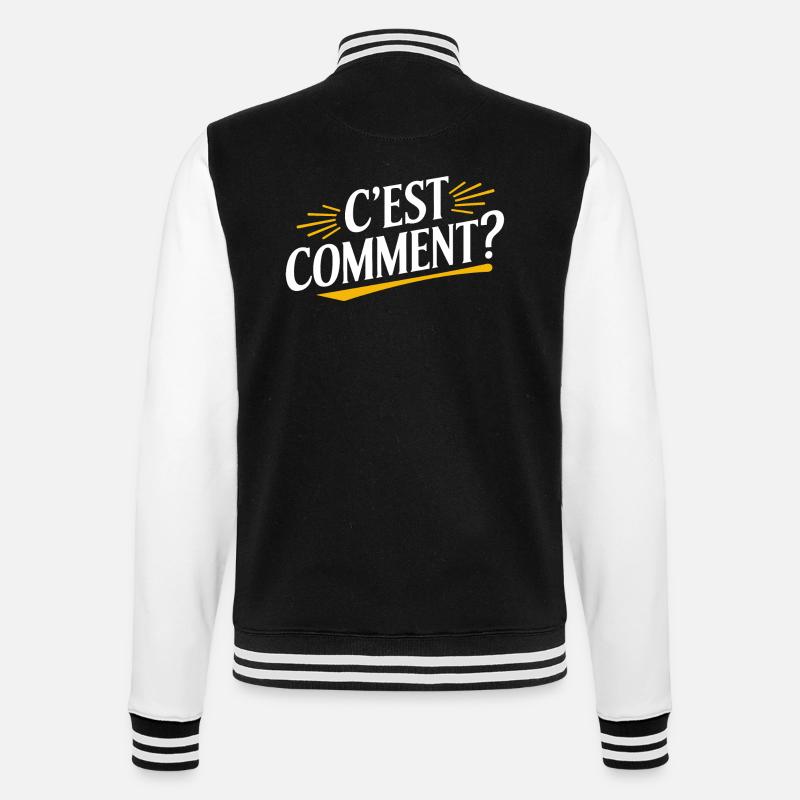 C'est comment ? - Veste Teddy - noir/blanc