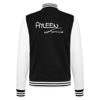Geschenk für Ayleen - College-Sweatjacke - Schwarz/Weiß - Hinten - Marisol (170cm)