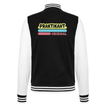 Intern as first name - College Sweat Jacket - black/white - Back - Marisol (170cm)