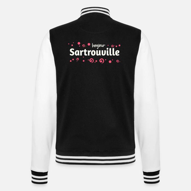 Sartrouville - College Sweat Jacket - black/white
